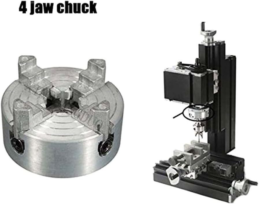 4 顎旋盤チャック木工旋盤チャック木材旋削クランプ亜鉛合金シルバーフライス掘削ツールねじ込み機械用