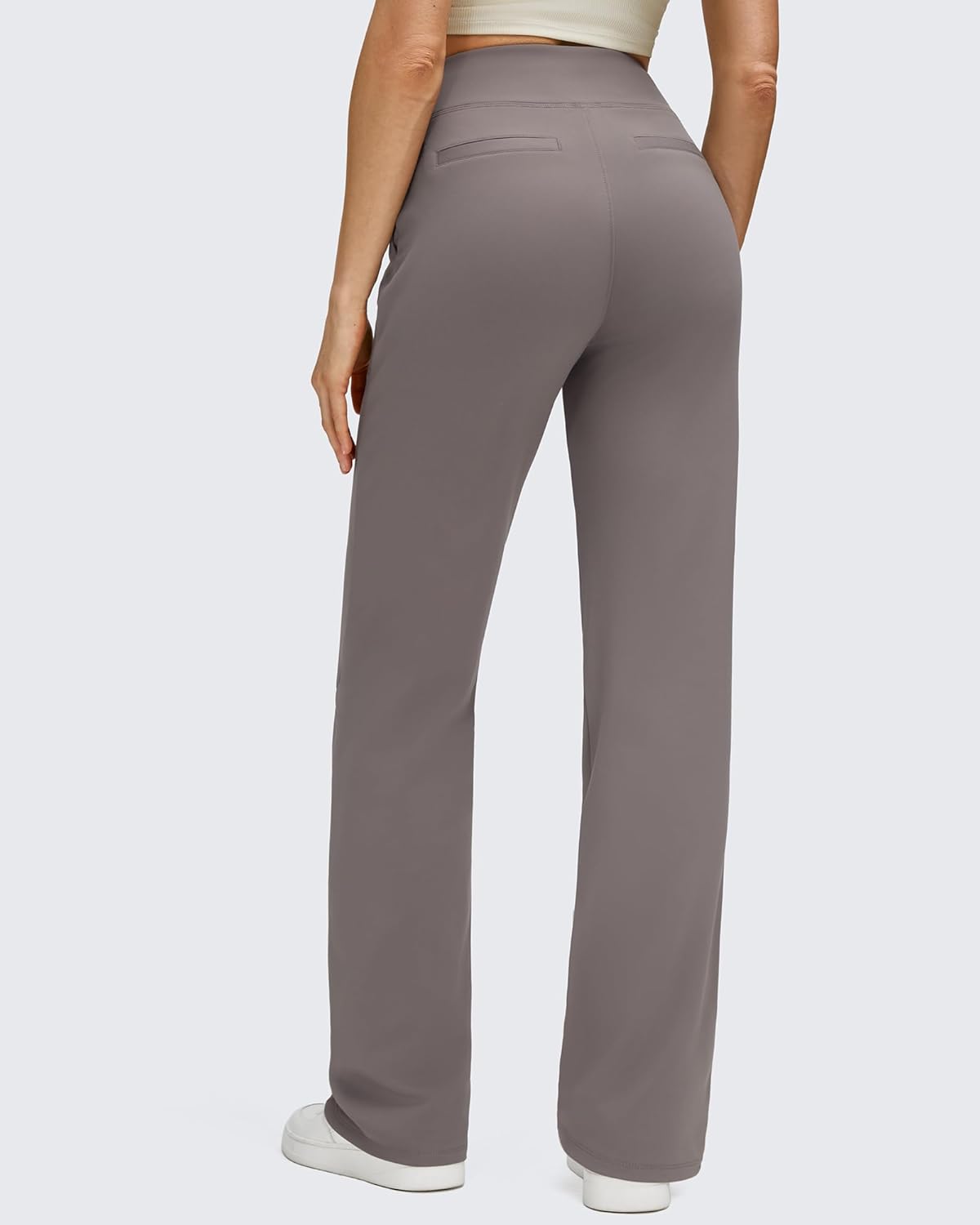 G4Free Women's Fleece Lined Straight Leg Pants Winter Thermal Work Trousers with Pockets - Image 2