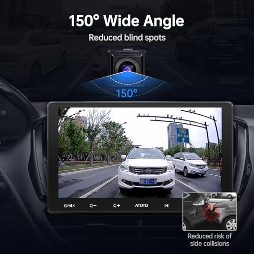 Image of ATOTOZONE AC-HD02LR 720P HD Backup Camera with Live Rear View,150º Wide-Angle,Night Vision, IP67 Waterproof,Only Compatible with A5, A6, F7, S8, X10,V10 Series