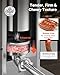 VEVOR Manual Sausage Stuffer, 11 LBS / 5 L Vertical Meat Stuffer, Dual-Speed Sausage Casing Meat Filling Machine, Stainless Steel Heavy Duty Filler with 5 Stuffing Tubes, for Commercial & Home Use