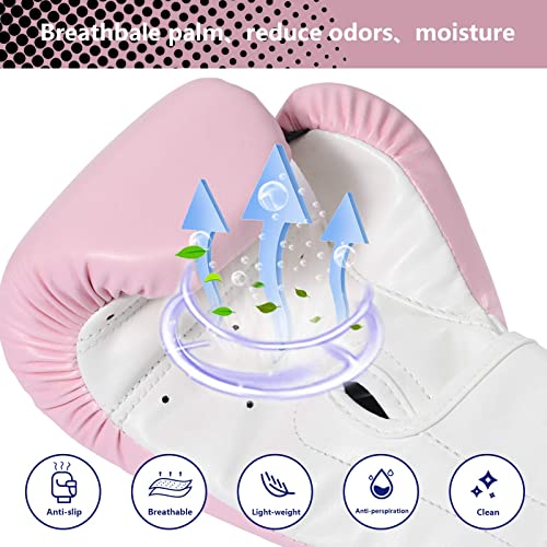 Longeek 4-6Oz Kids Boxing Gloves,Training Gloves,Bag Gloves,Fight Gloves For 3-15 Years Childrens (Pink) #TOP1