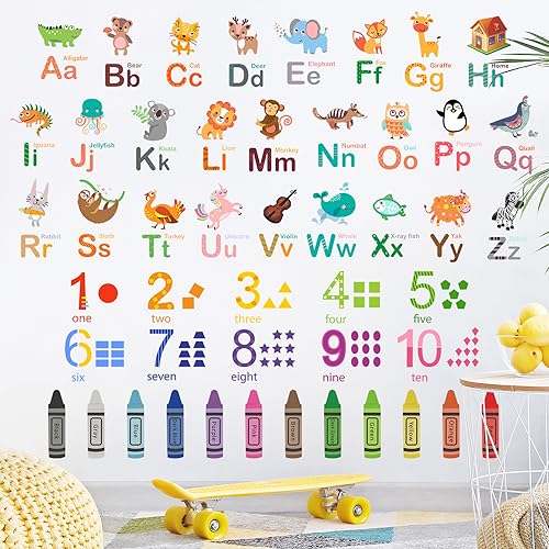 Vinilos Decorativos Animales 3D ABC y Números para Niños miniatura 4