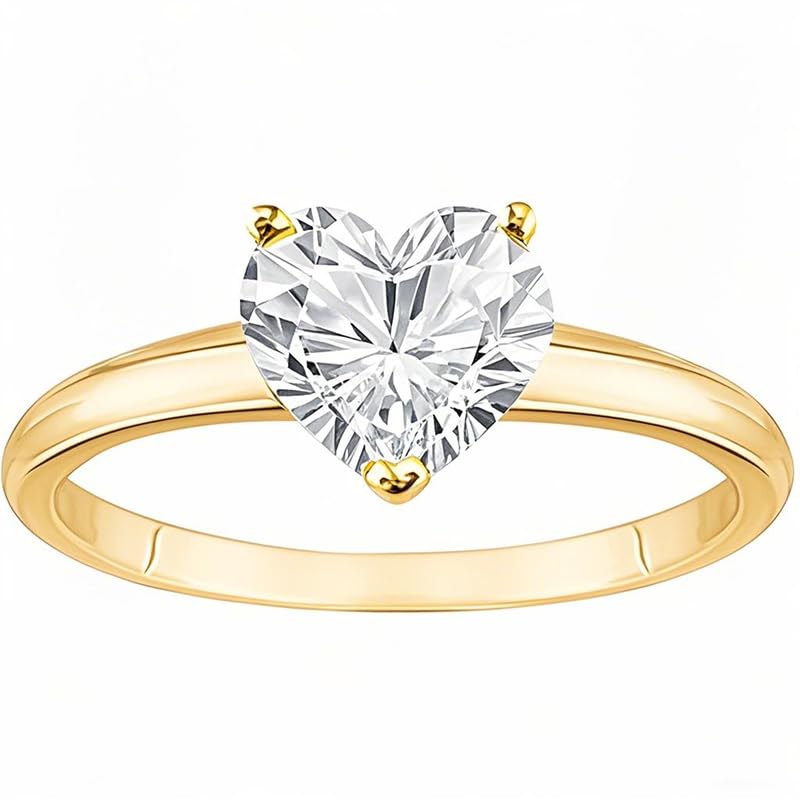 Personalized Solitaire Moissanite 925 Sterling Silver Engagement Ring for Women2