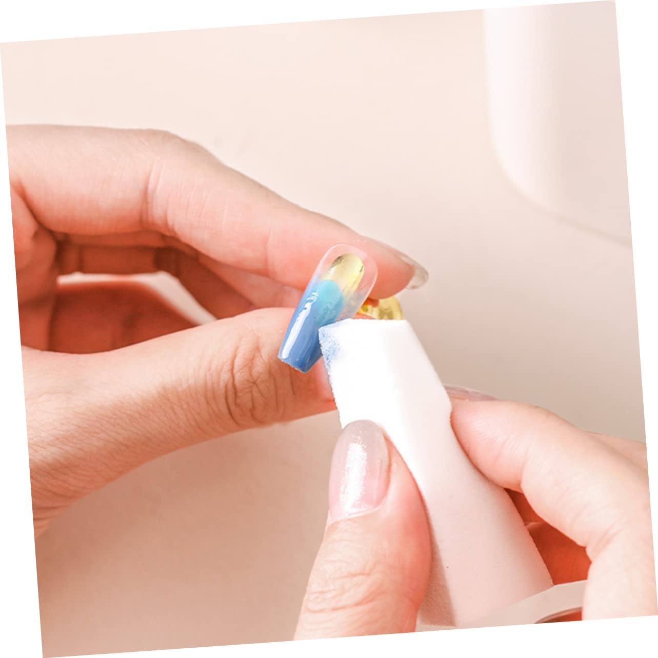 12 Weiche Farbverlaufsschwämme Für Nageldesign – Ideal Für Ombré- Und Verlaufstechniken, Weiß, 2,5 X 5 Cm