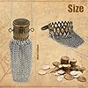 Home Holder Fatto a Mano in Metallo Inglese a Doppia Maglia Moneta 10 cm Borsa compatta per Monete Raro Accessorio Antico da Collezione per Uomini Appassionati di antiquariato #2
