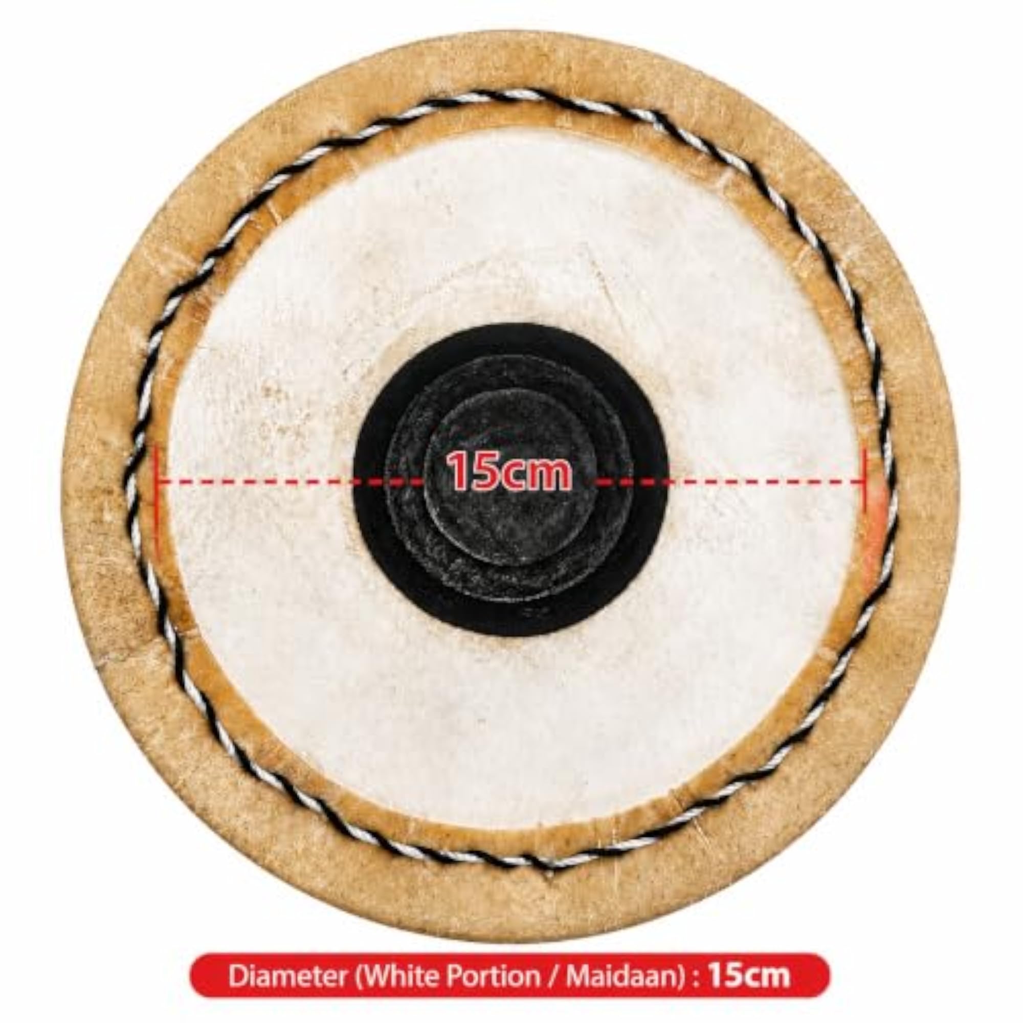 Dholak Puda Palli with Syahi Maidaan Diameter