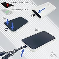 Vista 6 de Cordón cruzado para teléfono celular, correa de muñeca alrededor del cuello para la mayoría de teléfonos inteligentes, auriculares, llavero