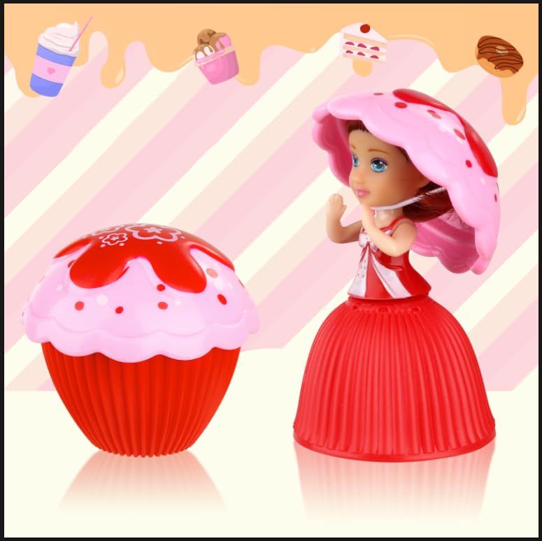 Set de 6 Muñecas Princesa Mini Transformables 3.2" miniatura 3