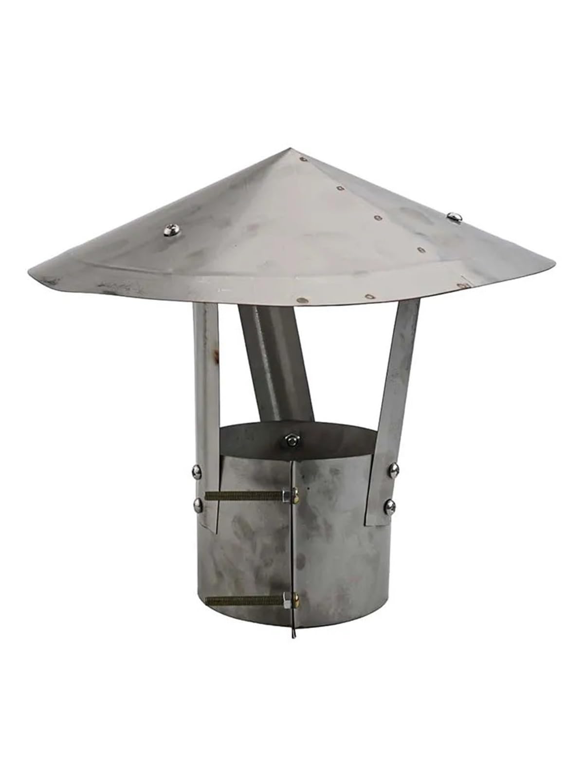Chapeau de pluie pour cheminée inox 304 coupe-vent contre humidité