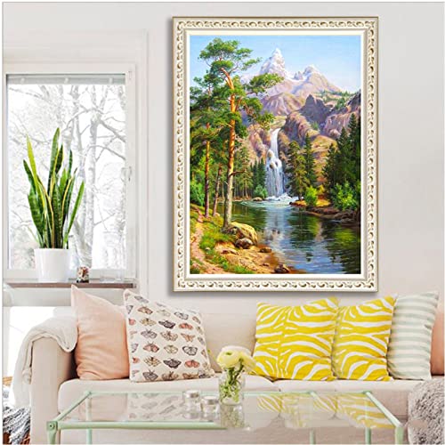 Cukol Forest Landscape Cross Stitch Kits for Adults, 11ct Pre Printed Stamped Counted Cross Stitch Kits for Adults Beginners UK, Advanced 11 Count Animal Embroidery Cross Stiching Kit Adults Beginners - Image 3