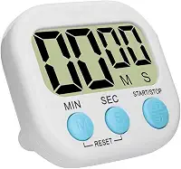 Timer Digital Temporizador Imã Multifuncional - Mini Cronômetro com Alarme Alto, LCD Grande e Suporte Versátil para Cozinhar, Estudar, Treinar e Muito Mais!