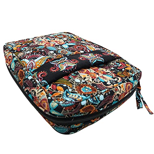 Image of DIWI Quilted Bible Cover Medium Sizes 8.75 X 6.25 X 2.5 Inches Good Book Case (M, C1 Jungle Secret)
