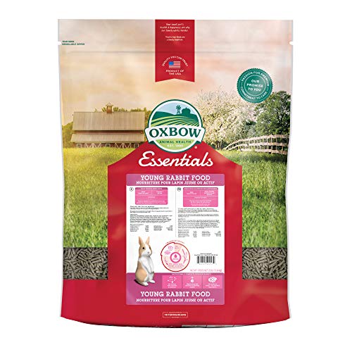 Oxbow Essentials - Comida para conejos jóvenes, gránulos naturales para conejos, 25 libras