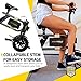 Swagtron Swagcycle SC-1 Folding Electric Bicycle with Collapsible Frame and Handlebar Display, White