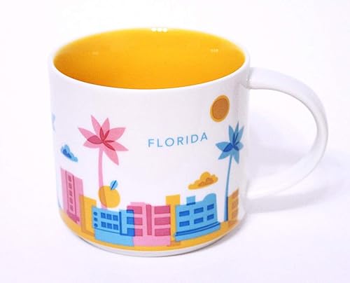 Taza de cerámica de la colección You Are Here de 14 onzas de Florida Starbucks