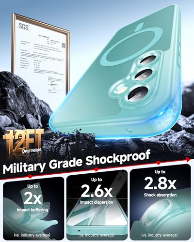 LeYi Capa de telefone compatível com Samsung Galaxy A54-5G: capa para Samsung A54 5G [ajuste Mag-Safe] com protetor de tela, película fosca translúcida de toque suave e à prova de choque para celular