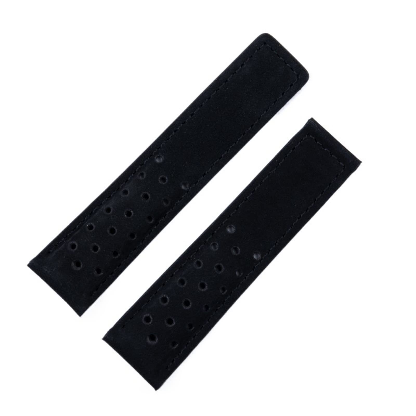 CZKE 20mm 22mm 24mm Genuine Frosted Leather Watchband For TAG Strap For HEUER CARRERA AQUARACER Monaco F1 Watch Band Bracelet Buckle (Color : Blk No Buckle, Size : 22mm)
