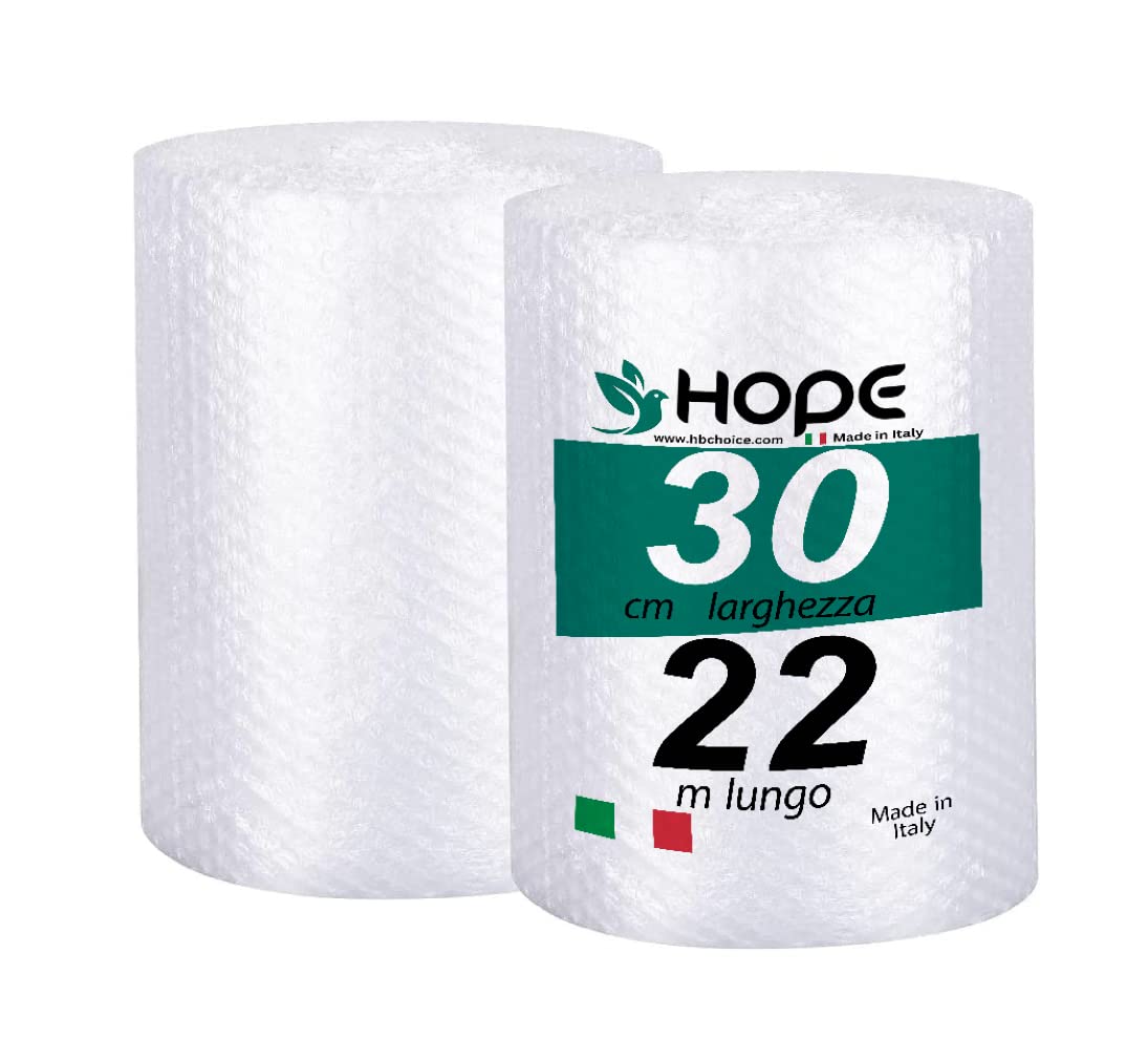 Pluriball Per Imballaggi - Rotolo 1x30m, 35g/mq - Protezione Per Spedizioni E Traslochi, Con Bolle D'Aria
