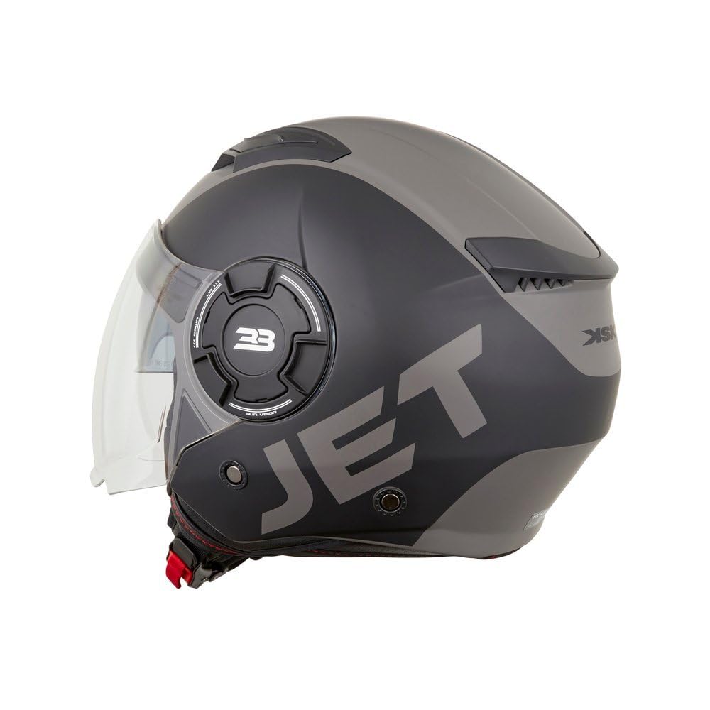 KSK Casque Jet DS 33 BLACK Bleu