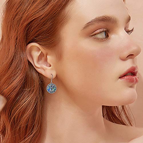 Image of YFN Sister Earrings Gifts from Sister, Sterling Silver Crystal Sister Earrings Jewelry, Birthday Jewelry Gift for Sisters