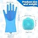 IDQQUQQ 2PCS Dog Washing Gloves and Dog Shampoo Brush, Dog Bath Brush That can add Dog Shampoo, Dog Bath Supplies Dog and Cat Bath Set