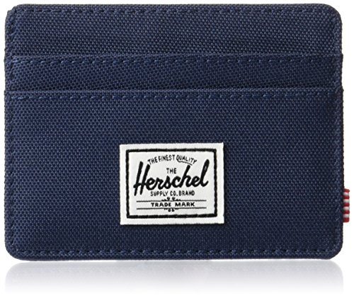 Herschel Charlie RFID Card Case Wallet, Navy, One Size