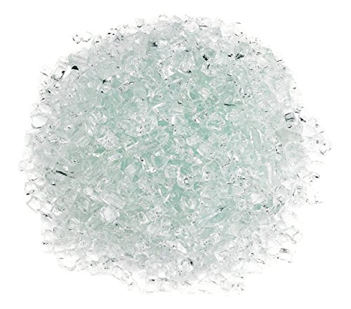 Image of American Fireglass 1 /4 inch Clear Fire Glass, 55 lb. Bag