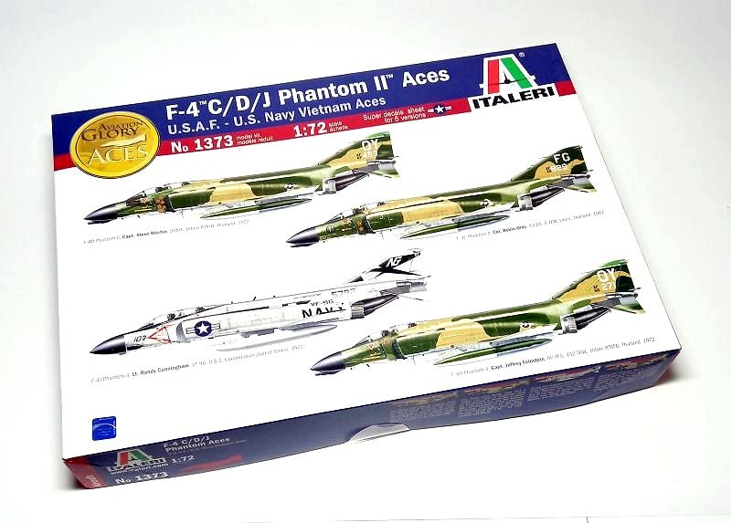 Maquette F-4 C/D/J Phantom ACES Italeri 1373 à l'échelle 1/72 pour collectionneurs