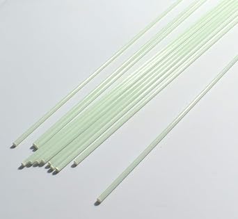 10 pcs Round Fiberglass Solid Rod Blank Dia 2mmX420mm Length