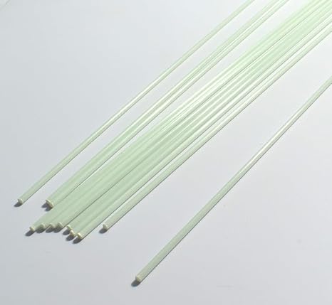 10 pcs Round Fiberglass Solid Rod Blank Dia 2mmX420mm Length