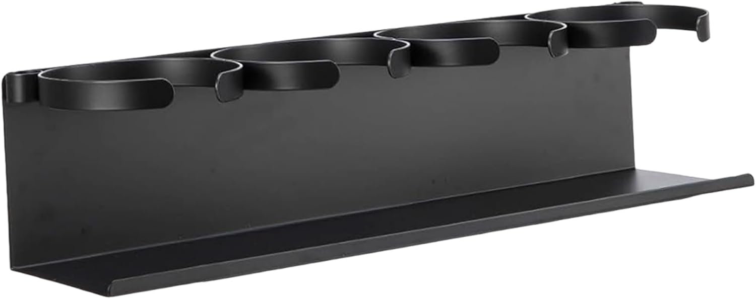 Modern Black/White Cup Organizers for Home Kitchens Space Saving Refrigerator Mounted Storage Modern Cup Storage Rack Black White