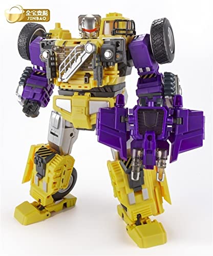 Na Transformers Jinbao Oversized Devastator 6Pcs Full Set Engineering Yellow Robot Action Figure Toys Upgrade Kits #TOP1