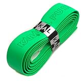 Karakal, Griffband / Griff-Tape, selbstklebend, für Badminton / Squash / Tennis / Hockey / Curling, Polyurethan, ausgezeichnete Griffigkeit, Schläger-Griff, grün, 1x Grip