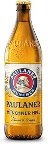 Cerveja Paulaner Lager Munchner Hell Alemã Garrafa 500ml