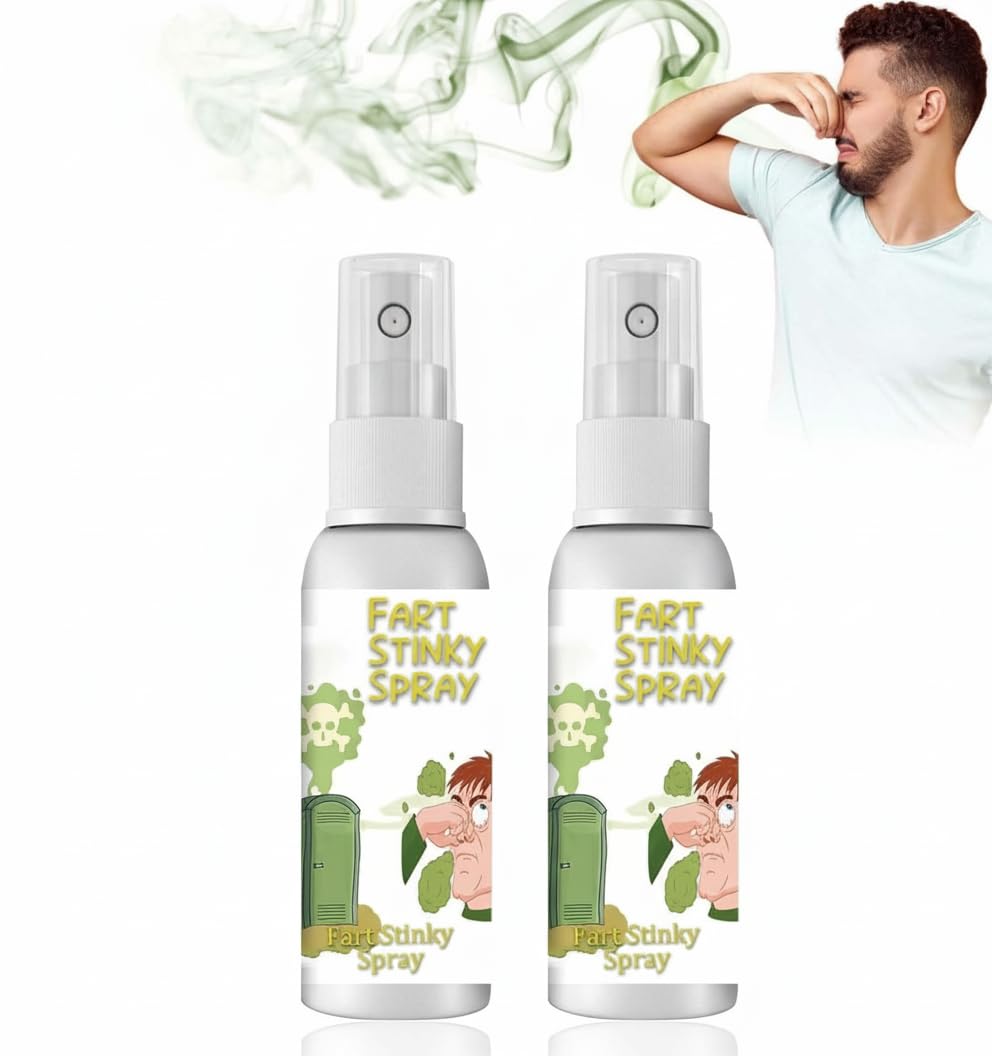 NALACAL Stinky Spray Extra Strong Non-Toxic 2.1Fl Oz Funny Fart Stinky Spray Joke Toy Have Fun Gift for Boys and Girls 30ml *2 pcs