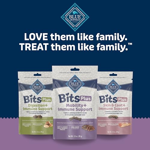 Blue Buffalo Blue Bits Plus Mobility and Immune Support Soft Dog Treats, Beef, 3.5-oz. Bag (Pack of 2) - image 8