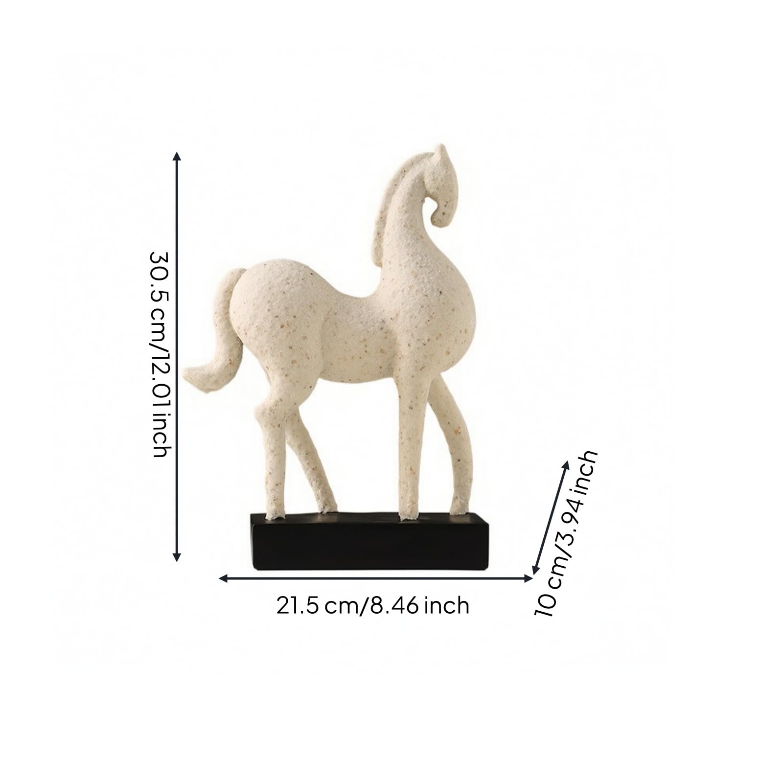 LOVIVER Statuetta | Stile Astratto, Figurina di, Decorazione, per Studio, Dei Cavalli, Collezionisti, Stile A