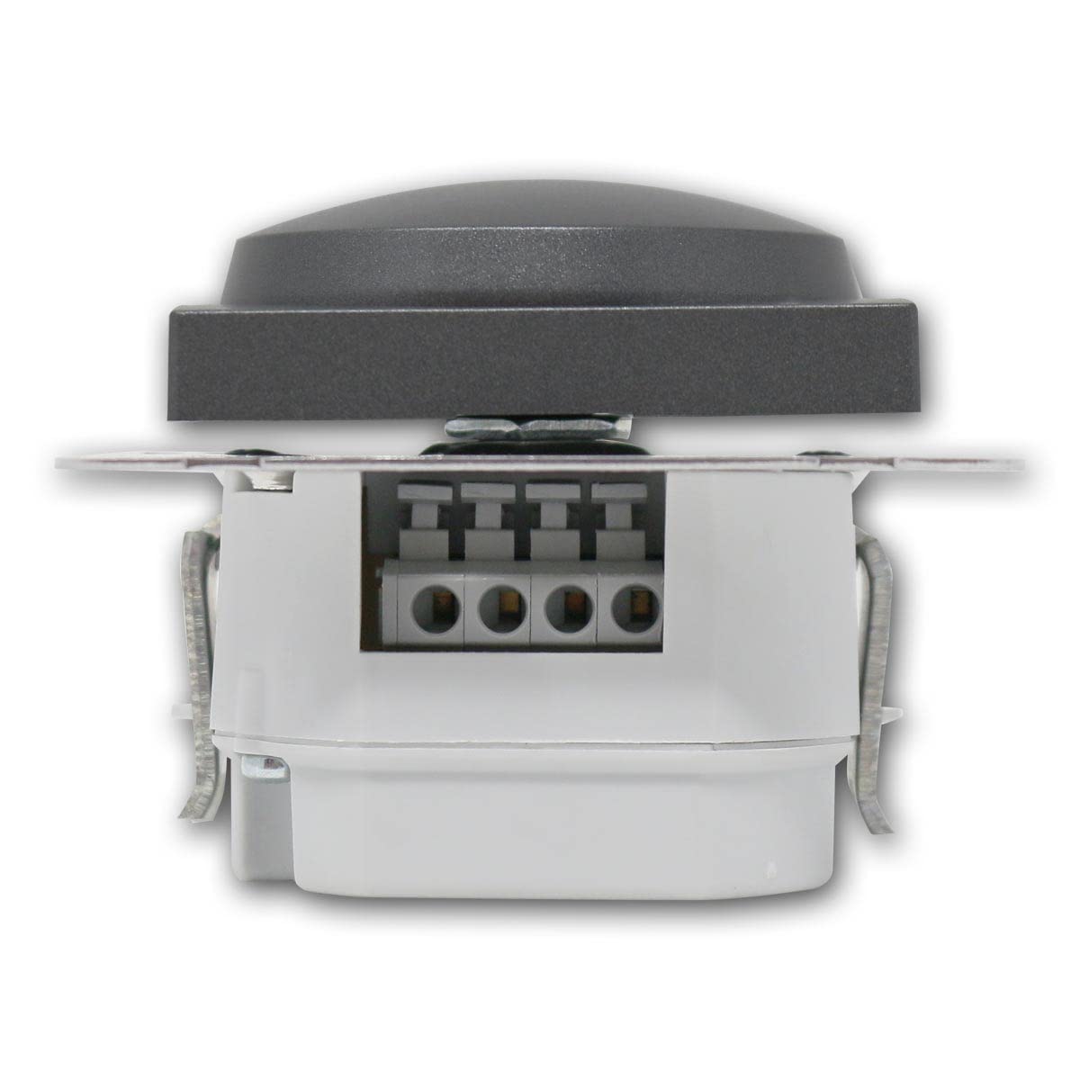 Regulador de intensidad LED LOGIQ, 100 W máx., antracita, fusible electrónico, sin marco, terminales enchufables