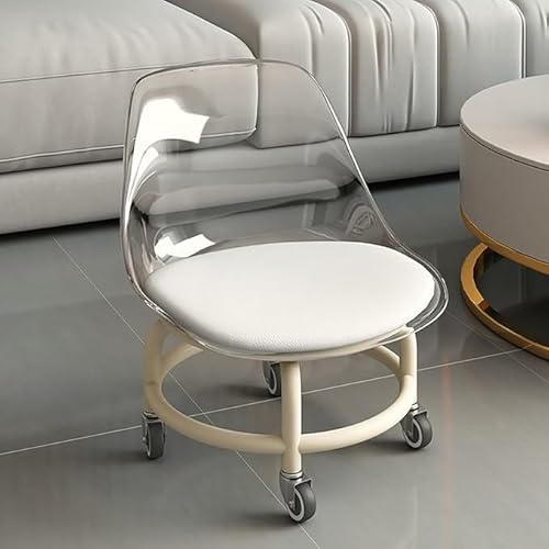كرسي دائري دوار للصالون والسبا مع مسند ظهر بتصميم صغير منزلي...
