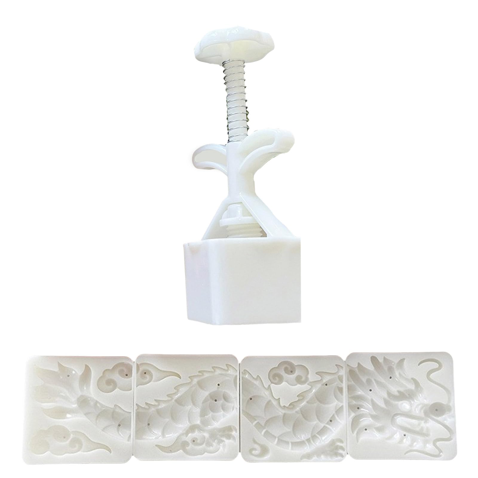 Hsioluted Cake Molds Dessert Pressing Tool Dragon Shape Pastries Tool ABS Texture Pastries Baking Supplies for Dessert Molds