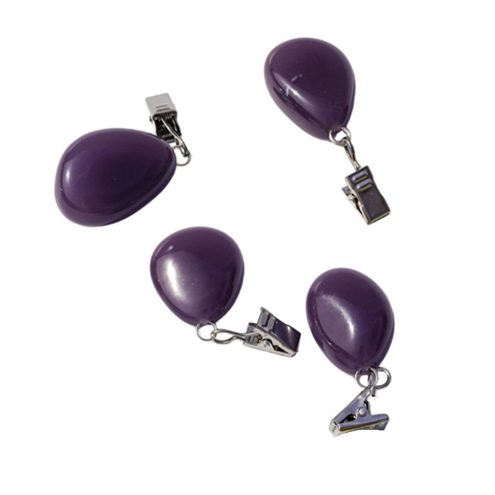 Bbajszx 4Pcs Agates Rock Tablecloth Clips Perfect for Securing Curtains and Table Linens Cover Fasteners Strong Clamps