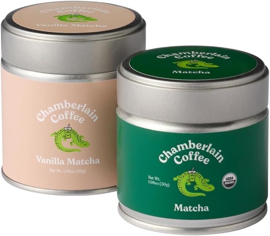 Original Matcha & Vanilla Matcha Bundle - Ceremonial Grade, Vegan, & Gluten Free Matcha Green Tea Powder - Hot or Iced - Organic Matcha Powder - 1.06 Oz Tins