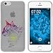 Produktbild PhoneNatic Case kompatibel mit Apple iPhone 6s / 6 Silikon-Hülle Floral Katze M2-5