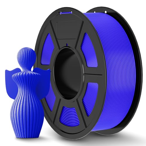 Image of JAYO PLA+ Filament 1.75mm, PLA Plus 3D Printer Filament 1.1KG, Dimensional Accuracy + /- 0.02mm, Neatly Wound Filament, Toughness 3D Printing Filament, 1.1 kg Spool(2.42 LBS), 363 Meters, PLA+ Blue