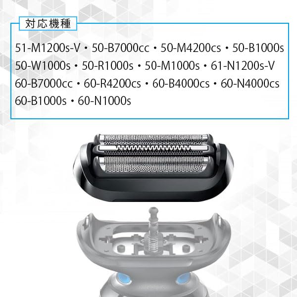 ブラウン 電気シェーバー シリーズ5 替刃セット 51-M1200s BRAUN Series 5 ブラウン 電気シェーバー シリーズ5 替刃セット