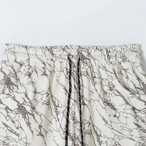 Mens Casual Pants Drawstring Chino Cargo Pants Hiking Outdoor Twill Track Jogging Sweatpants Pants with Pockets4