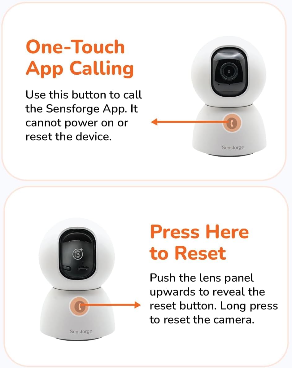 Sensforge 2 Stück Indoor Pan-Tilt Sicherheitskamera mit SD-Karte für Haustier/Kinder/Zuhause, 24/7 Aufnahme, 5G/2,4G Wi-Fi, 2,5K Video und Bild – Kostenlose menschliche Bewegungserkennung, keine