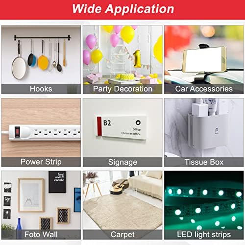 SmartMaster 3M Double Sided Tape Heavy Duty, Waterproof Double Sided Sticky Tape, 30mm x 3 m Mounting Tape Adhesive Tape VHB Foam Tape for Car, Office, Home Decor, LED Strip Lights Mounting