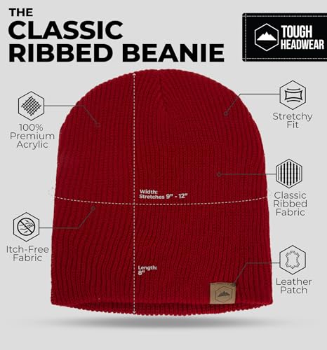 Consejos para Comprar Gorros de punto para Hombre . 9 Gorros de punto para Hombre marca Tough Headwear (3)
