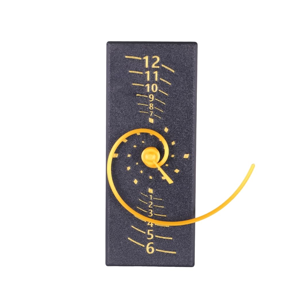 yanwuwa Spirals Fibonaccis Rectangular Wall Clock Combining Mathematical Aesthetic and Modern Styles for Decors